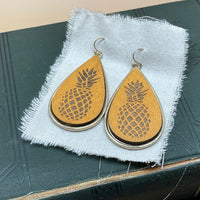 pineapple teardrop earrings
